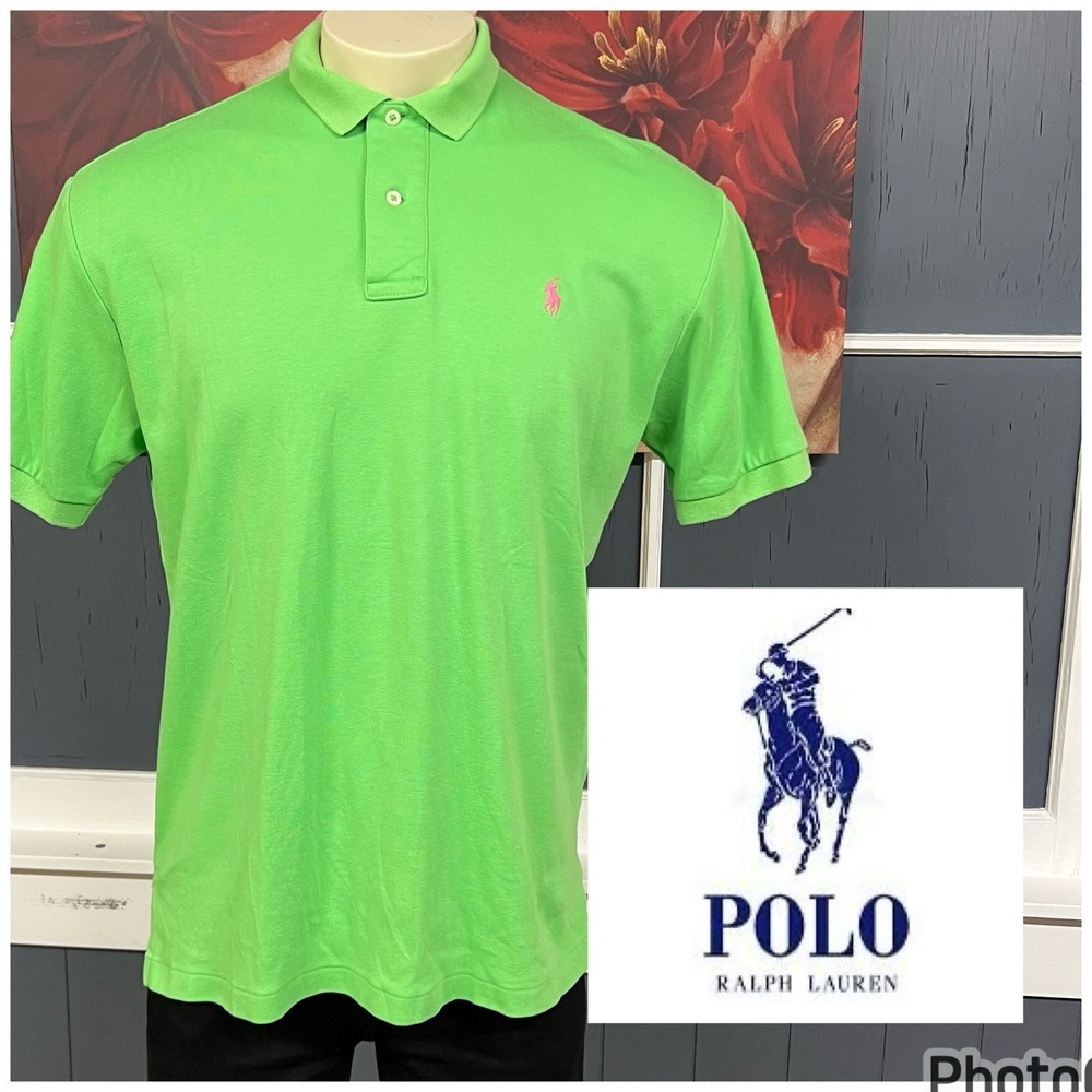 Vintage Polo‎ Ralph Lauren Soft Touch Knit Golf Shirt Mens Sz Medium